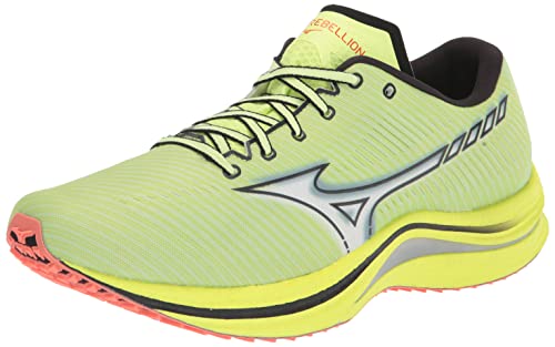 Mizuno Herren Wave Rebellion Laufschuh, Neo Lime, 43 EU von Mizuno