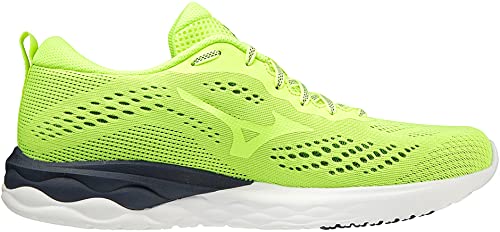 Mizuno Herren Wave Revolt 2 Laufschuhe, Mehrfarbig (Neo Lime Neo Lime Polarnight), 42.5 EU von Mizuno