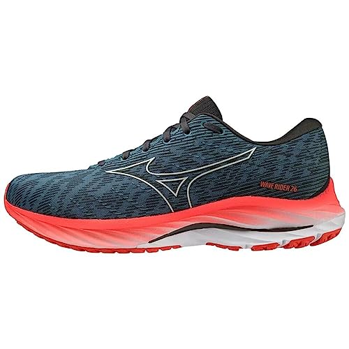 Mizuno Herren Wave Rider 26 Running Shoes, Provincial Blue/Nimbus Cloud/Soleil, 45 EU von Mizuno