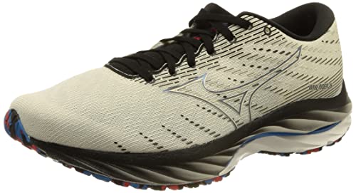 Mizuno Herren Wave Rider 26 Sneaker, Swhite 8401c Indigobunti, 40.5 EU von Mizuno