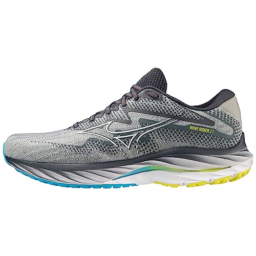 Mizuno Herren Wave Rider 27 Laufen, Pblue White Bolt2neon, 46.5 EU von Mizuno