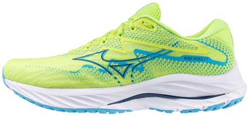 Mizuno Herren Wave Rider 27 Laufschuh, Sharp Green/Navy Peony, 42 EU von Mizuno