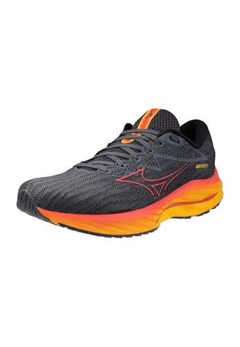 Mizuno Herren Wave Rider 27 Laufschuhe Neutralschuh Turbulence/Cayenne/Citrus - Dunkelgrau 44,5 Mizuno Herren Wave Rider 27 Laufschuhe Neutralschuh Turbulence/Cayenne/Citrus - Dunkelgrau 44,5 von Mizuno