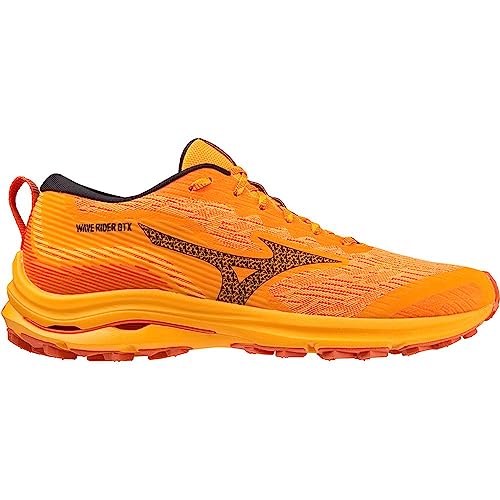 Mizuno Herren Wave Rider GTX Laufschuh, Zinnia Tigerlily Black, 39 EU von Mizuno