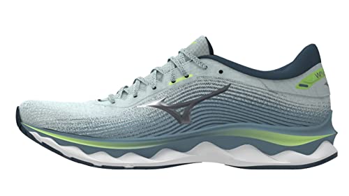 Mizuno Herren Wave Sky 5 Laufschuhe, Blau (Misty Blue Orion Blue Neolime), 41 EU von Mizuno