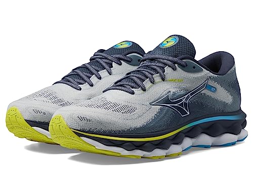 Mizuno Herren Wave Sky 7 Laufschuh, Perle Blau-weiß, 11 von Mizuno