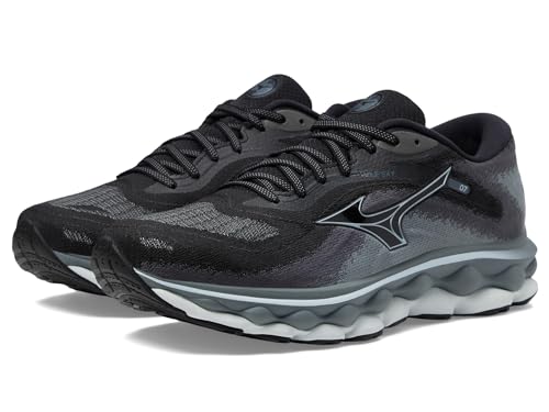 Mizuno Herren Wave Sky 7 Laufschuh, Schwarz-Gletschergrat, 42.5 EU von Mizuno