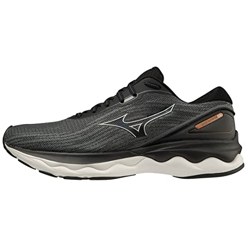 Mizuno Herren Wave Skyrise 3 Laufschuhe, Black Silver Orangecopper, 42 EU von Mizuno