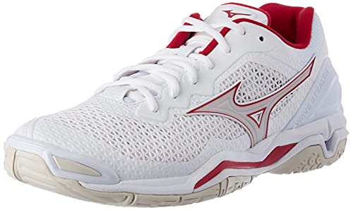 Mizuno Herren Wave Stealth V Handballschuh, Wht Whtsand Persisch, 36.5 EU von Mizuno