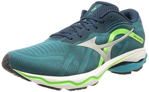 Mizuno Herren Wave Ultima 13 Laufschuh, Mblue Silver Greengecko, 40.5 EU von Mizuno