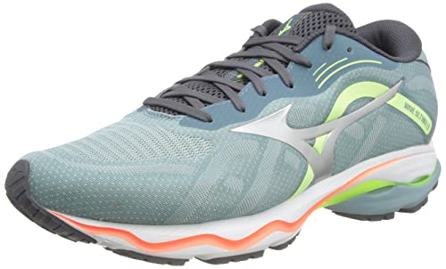 Mizuno Herren Wave Ultima Walking-Schuh, SBlue/Silver/NeoLime, 43 EU von Mizuno