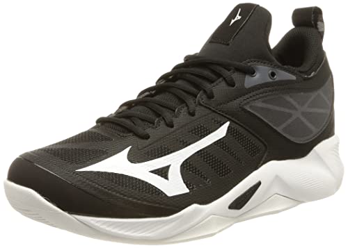 Mizuno Herren Wellenmaße: Sneaker, Schwarz Weiß Ebenholz, 46.5 EU von Mizuno