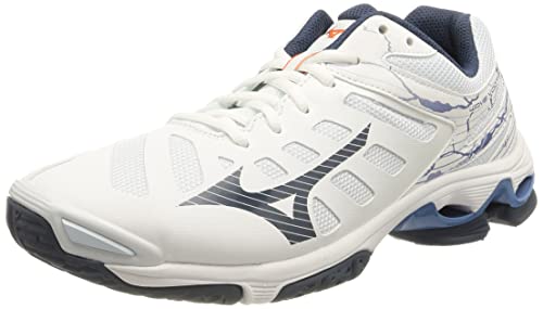 Mizuno Herren Wellenspannung Sneaker, Wht Darkdenim Bluejasper, 37 EU von Mizuno