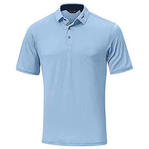 Mizuno Herren bewegen Leichte Runbird Motiv-Polo-Hemd - Blau Bell - L von Mizuno