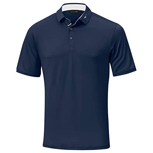 Mizuno Herren bewegen Leichte Runbird Motiv-Polo-Hemd - Deep Marine - M von Mizuno