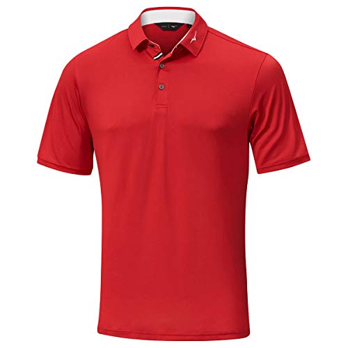 Mizuno Herren bewegen Leichte Runbird Motiv-Polo-Hemd - Rot - M von Mizuno