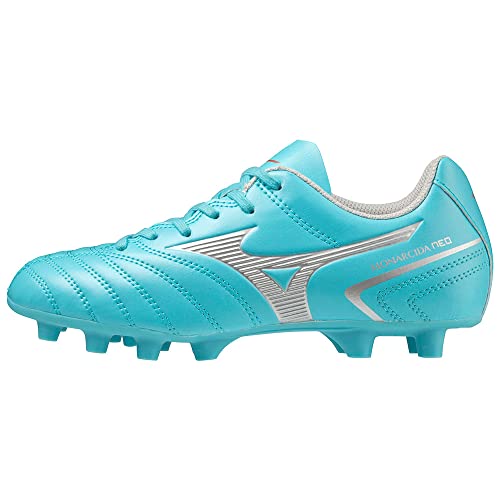 Mizuno Monarcida NEO II Select Jr Fußballschuh, Blue Curacao/Silver, 34.5 EU von Mizuno