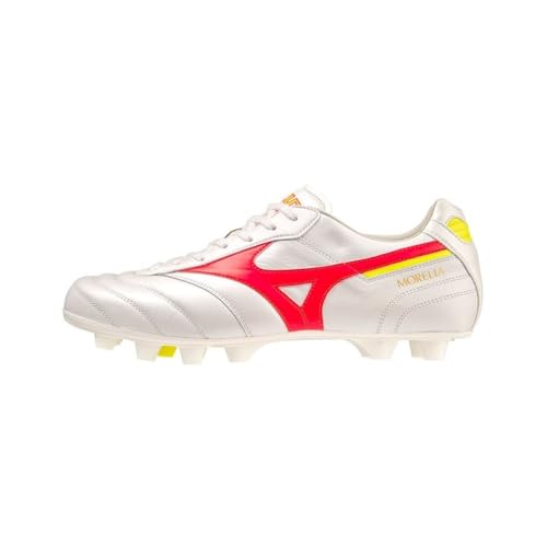 Mizuno Morelia 2 Elite MD Mann Fußballschuhe Weiß Rot von Mizuno