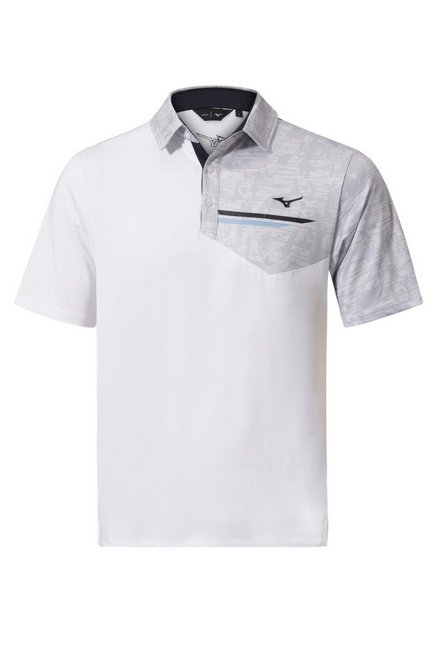 Mizuno Poloshirt Mizuno Golf Polo Quick Dry Hazard Bloc Weiß Herren von Mizuno