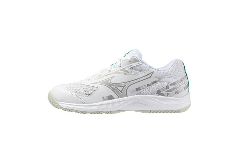 Mizuno STEALTH STAR 3 Jr. - Kinder Handballschuh - White/Black/Frozen Emerald Handballschuh von Mizuno