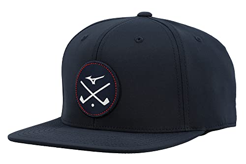Mizuno Damen Crossed Clubs Snapback Hat Golfmütze, Navy, Einheitsgröße von Mizuno