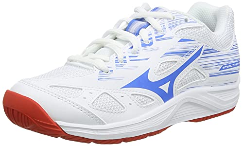 Mizuno Stealth Star Junior Handballschuh, White Fred Frenchblue, 32.5 EU von Mizuno