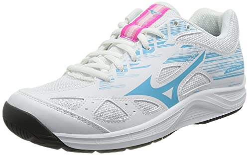 Mizuno Unisex Stealth Star Junior Volleyball-Schuh, White/BlueAtoll/Athena, 36.5 EU von Mizuno