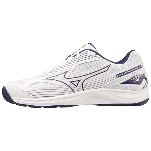 Mizuno Unisex Cyclone Speed 4 Volleyballschuhe, Weiß, Blueribbon Mp Gold, 38 EU von Mizuno