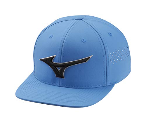 Mizuno Unisex-Erwachsene Tour Flat Snapback Golfmütze, California Blue, Einheitsgröße von Mizuno