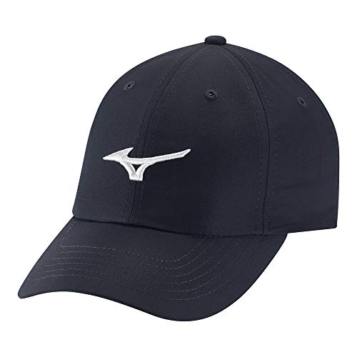 Mizuno Unisex-Erwachsene Tour verstellbare leichte Mütze Hut, Marineblau/Weiß, Einheitsgröße von Mizuno