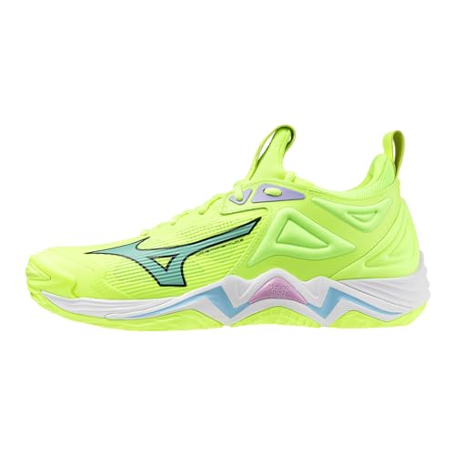 Mizuno Unisex-Erwachsene Wave Momentum 3 Volleyballschuh, Volleyballschuh, Neo Lime, 10.5 Wide Women/9 Men von Mizuno