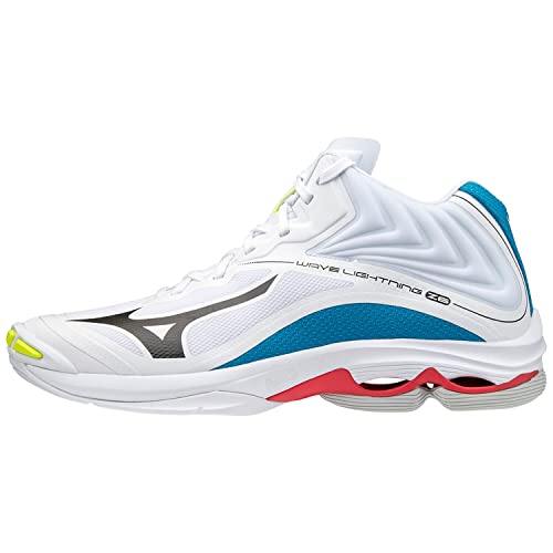 Mizuno Unisex Lightning Z6 Mid Volleyball-Schuh, White/Black/Divablue, 44 EU von Mizuno