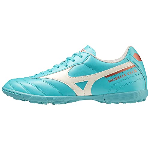 Mizuno Unisex Morelia II Club AS Fußballschuh, Blue Curacao/Snow White/Red Brown Satin, 38 EU von Mizuno