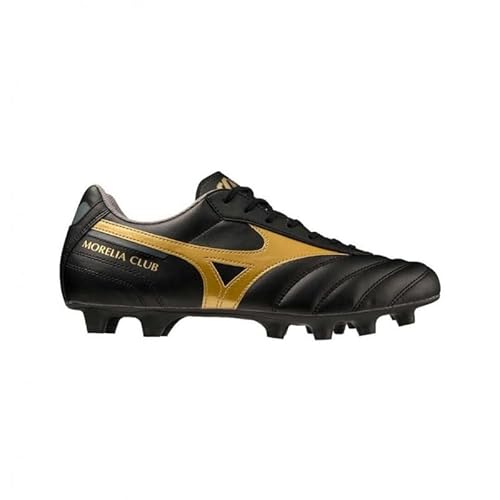 Mizuno Unisex Morelia II Club AG fußballschuhe, Schwarz/Gold/Dunkelschatten, 40.5 EU von Mizuno