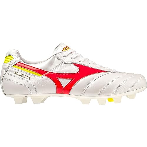 Mizuno Unisex Morelia Ii Japan fußballschuhe, Weiß, Koralle, 2 Bolzen 2, 47 EU von Mizuno