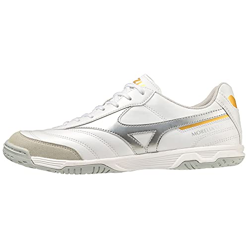 Mizuno Unisex Morelia SALA Classic IN Futsal-Schuh, White/Silver/Gold, 39 EU von Mizuno