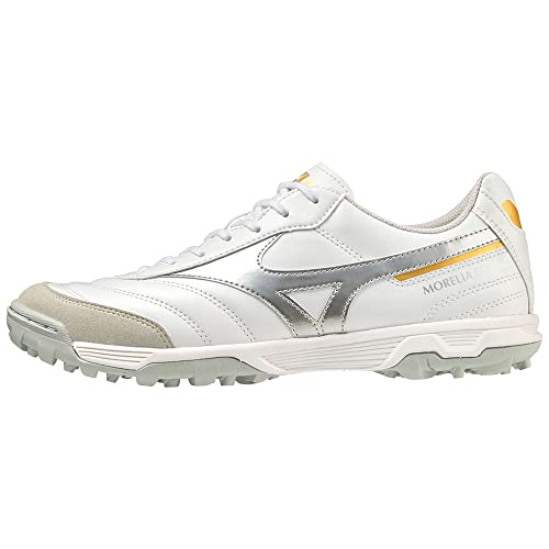 Mizuno Unisex Morelia SALA Classic TF Futsal-Schuh, White/Silver/Gold, 46 EU von Mizuno