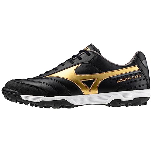 Mizuno Unisex Turf Football Trainers, Schwarz/Gold/Dark Shawdow, 45 EU von Mizuno