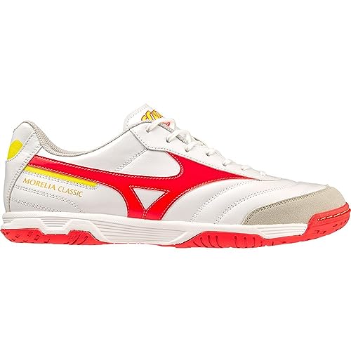 Mizuno Unisex Moreliasalaclassicin Hallen-Fußballschuhe, Weiße Feuerkoralle, 2 Bolzen 2, 44 EU von Mizuno