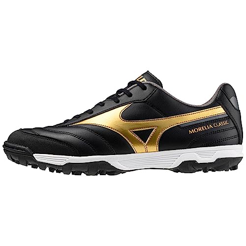 Mizuno Unisex Turf Football Trainers, Schwarz-goldfarbener dunkler Shawdow, 42.5 EU von Mizuno