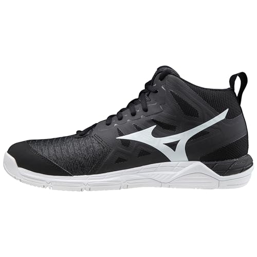 Mizuno Unisex Supersonic 2 Mid Volleyball-Schuh, Black/White/DShadow, 44 EU von Mizuno