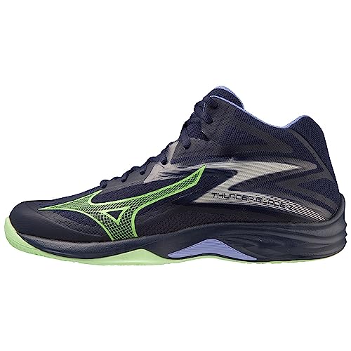 Mizuno Unisex Thunder Blade Z Mid Volleyball, Eveblue Techgreen Iolite, 40.5 EU von Mizuno