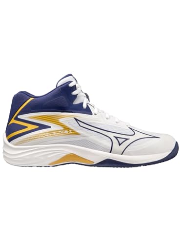 Mizuno Unisex Thunder Blade Z Mid Volleyball, Weiß Blueribbon Mp Gold, 44 EU von Mizuno