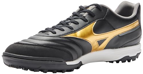 Mizuno Unisex Turf Football Trainers, Schwarz-goldfarbener dunkler Shawdow, 44.5 EU von Mizuno