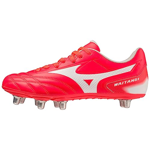 Mizuno Unisex Waitangi II Cl Rugby, Fierycoral2 Weiß, 42 EU von Mizuno