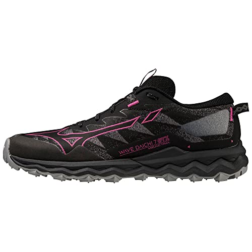 Mizuno Unisex Wave Daichi 7 GTX Traillaufschuh, Black/Fuchsia Fedora/Quiet Shade, 38 EU von Mizuno