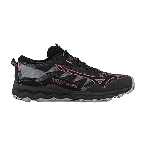 Mizuno Unisex Wave Daichi 7 GTX Traillaufschuh, Black/Fuchsia Fedora/Quiet Shade, 39 EU von Mizuno