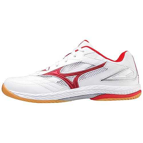 Mizuno Unisex Wave Drive 9 Tischtennis, Weißes, hochriskiertes Silber, 38.5 EU von Mizuno