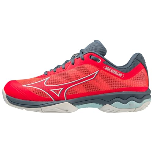 Mizuno Unisex Wave Exceed Light AC Tennisschuh, Fiery Coral 2/White/China Blue, 37 EU von Mizuno