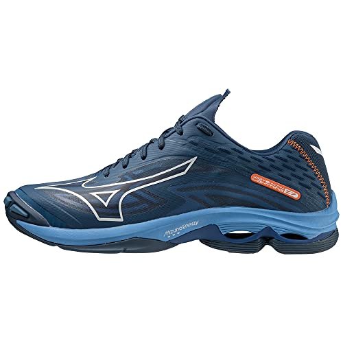 Mizuno Unisex Wave Lightning Z7 Handballschuhe, Darkdenim White Bluejasper, 40.5 EU von Mizuno